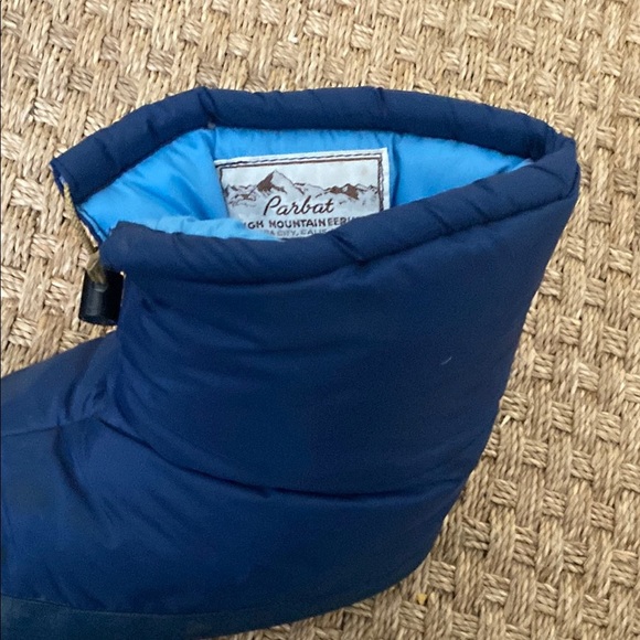 Vintage Parbat High Mountaineering Camp Blue Polar Guard Insulated Boot sz Large - Picture 3 of 11
